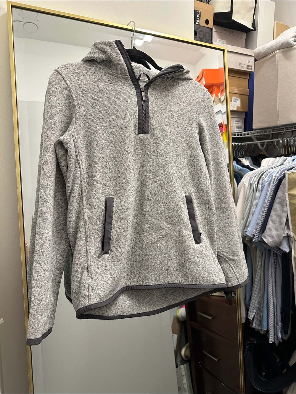 Lululemon Quarter-Zip Hooded Fleece Pullover
